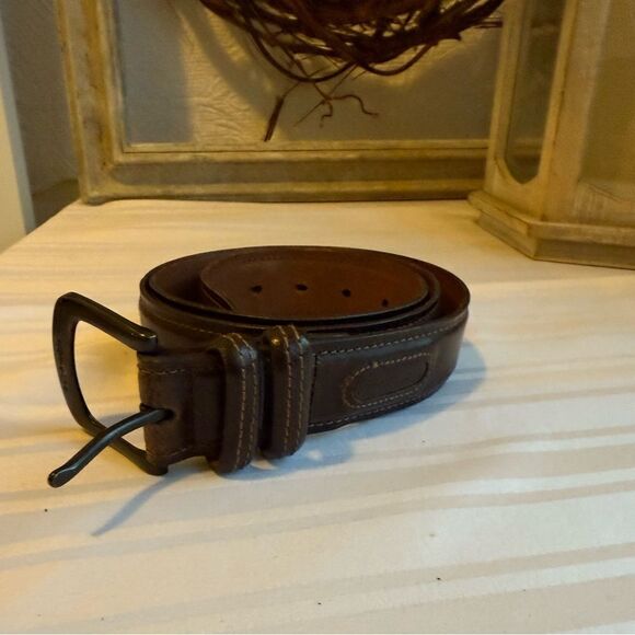 Columbia Men's Brown Leather Belt Size L 38-40 - Picture 1 of 6